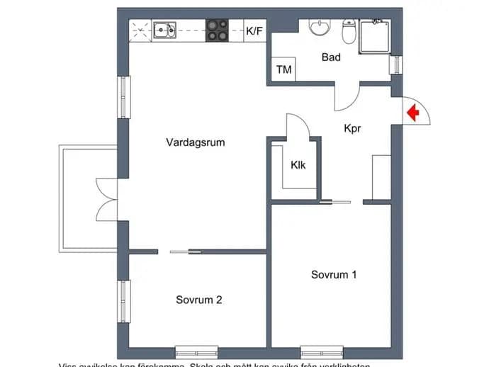 Floor plan for Sjöfruvägen 153E