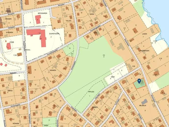 Planritning för Strandvägen 48