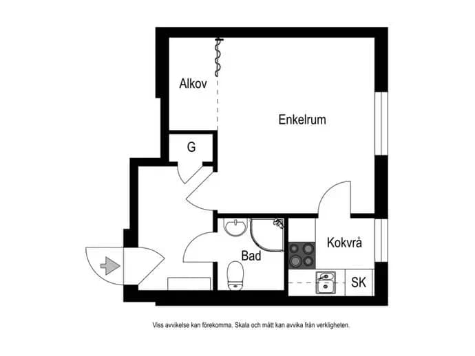 Planritning för Skidspåret 3A