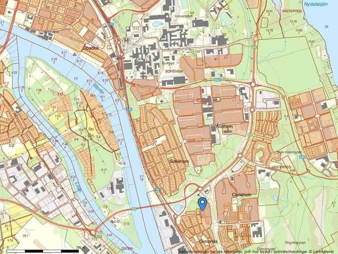 Planritning för Porfyrvägen 3C