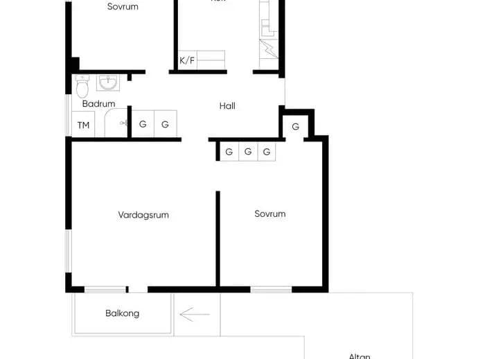 Planritning för Bölevägen 30