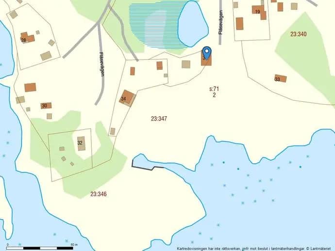 Planritning för Fläsevägen 38