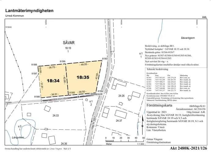 Planritning för Skeppsvik 12