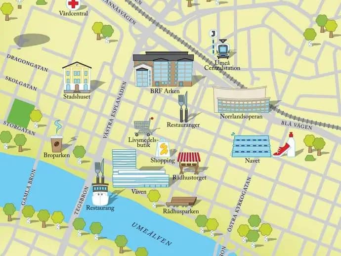 Planritning för Västra Norrlandsgatan 11 A
