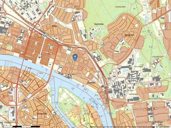 Planritning för Häradshövdingegatan 15B