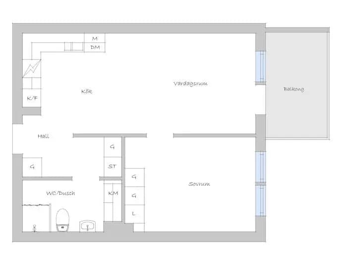 Floor plan for Skärvstensgatan 22