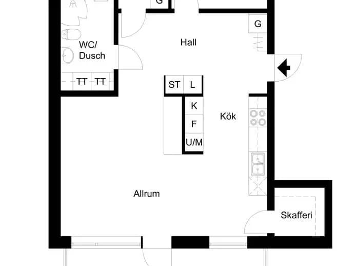 Planritning för Nygatan 80