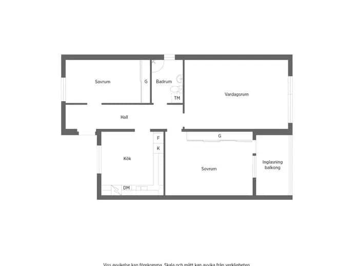 Floor plan for Skiftesgatan 95D