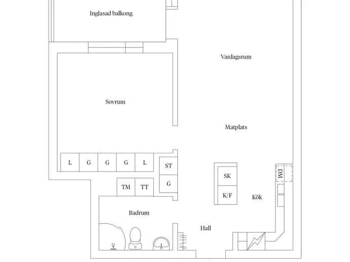Floor plan for Strömsörgatan 16B