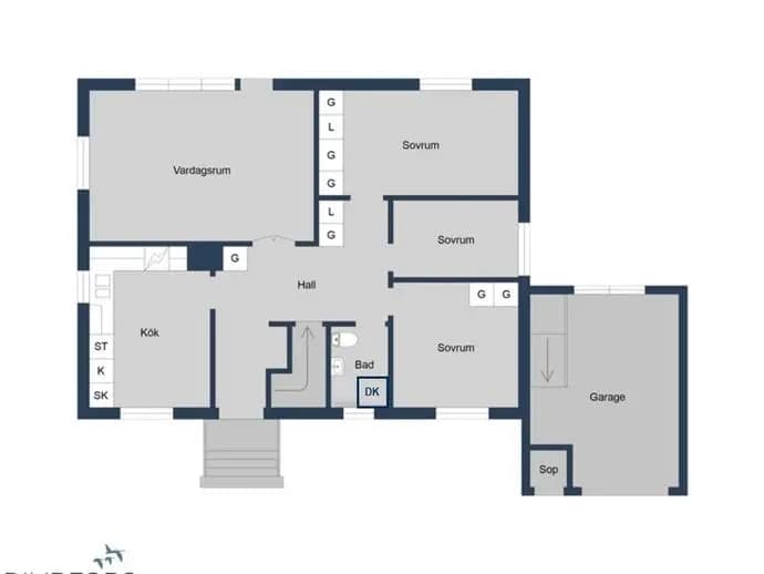 Floor plan for Smultrongatan 3