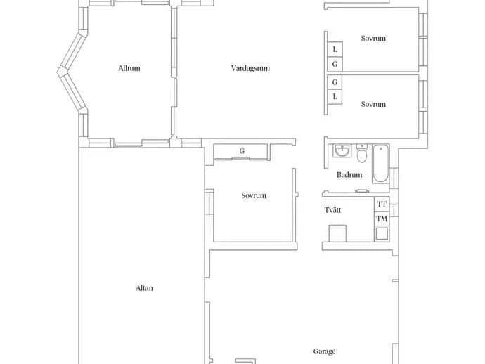 Floor plan for Tuvagårdsvägen 78