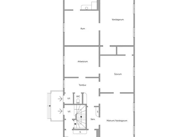 Floor plan for Ersvägen 3