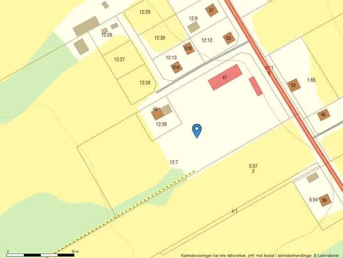 Planritning för Västra Örträsk 47