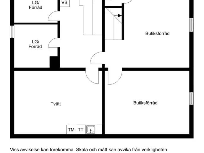 Floor plan for Vasabrogatan 8