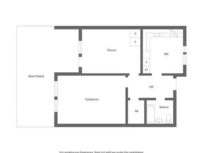 Floor plan for Skiftesgatan 81B