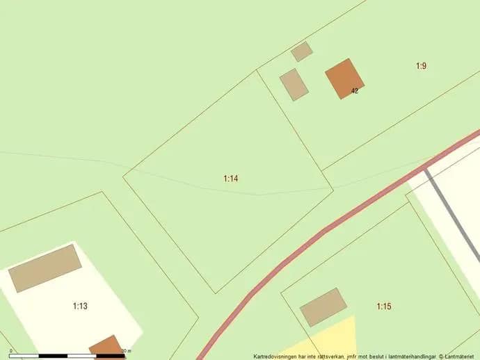 Floor plan for Trevlig naturtomt med lantligt läge!