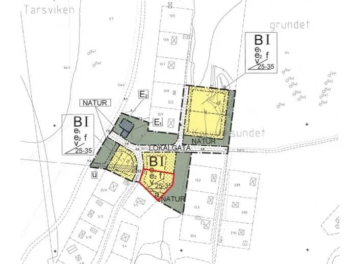 Planritning för Bådagrundet