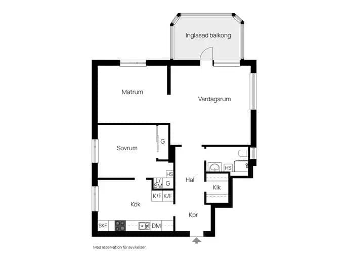 Floor plan for Baldersvägen 50