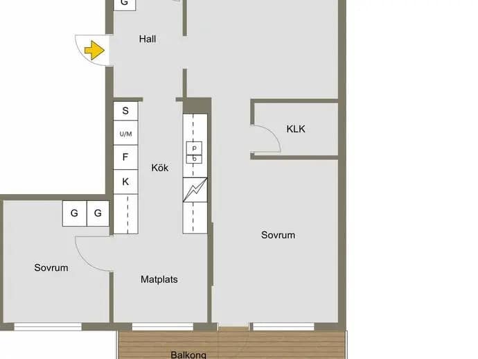 Floor plan for Nackstavägen 54A