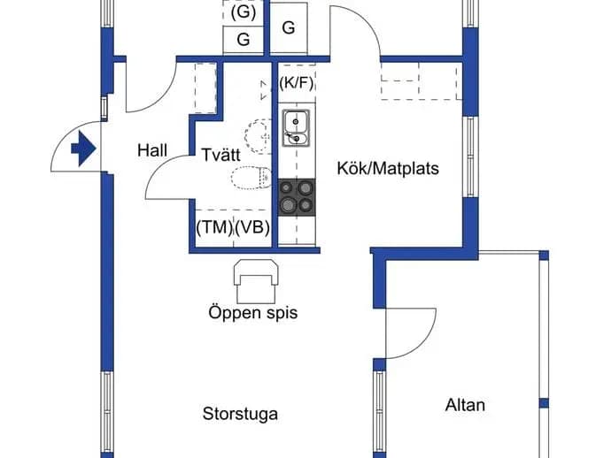 Planritning för Genesmon 216