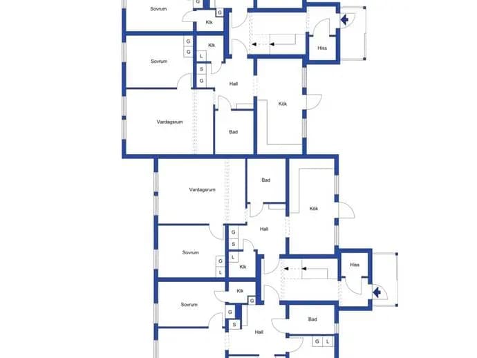 Floor plan for Bolagsbacken 10A & B