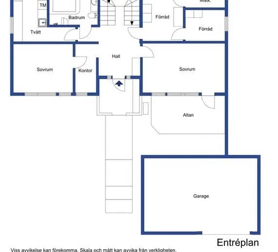 Floor plan for Matildavägen 33