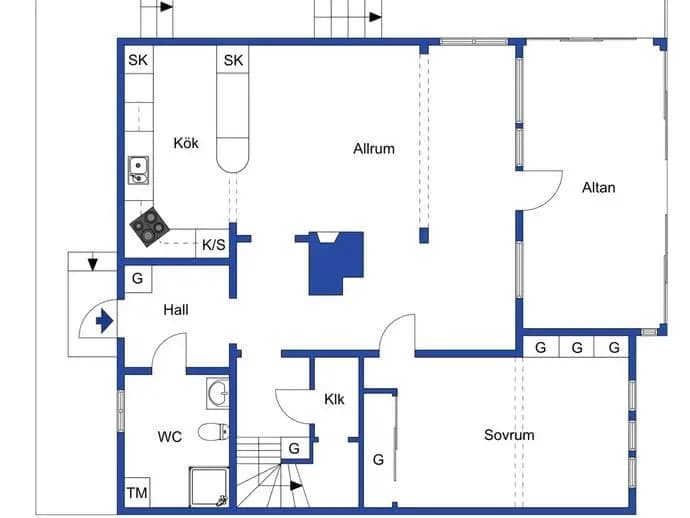 Floor plan for Överfälle 139 och 140