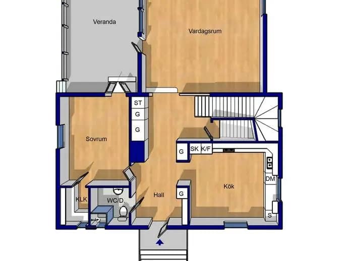 Floor plan for Näset 208