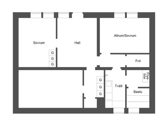 Floor plan for Beckastigen 17