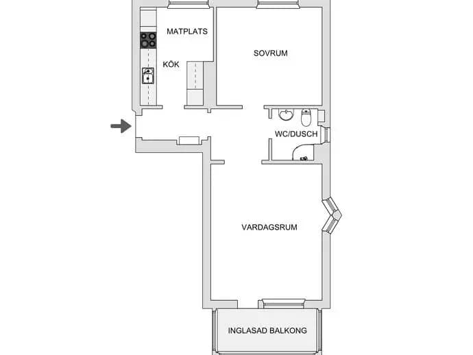 Planritning för Sveavägen 16
