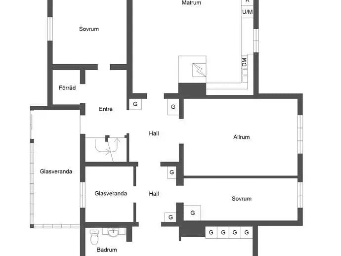 Floor plan for Sedelvägen 4