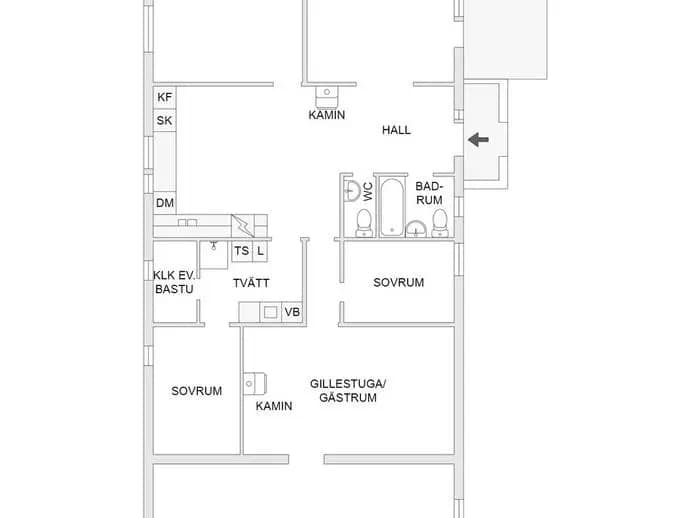 Floor plan for Harstigen 12