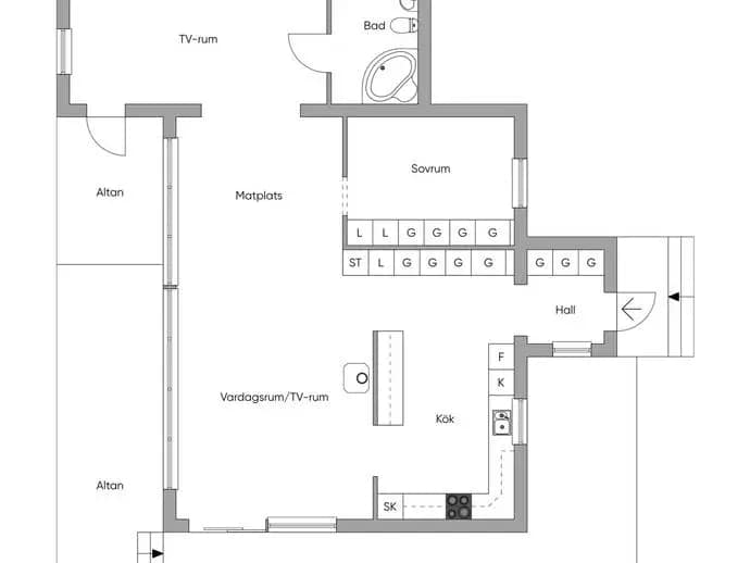 Floor plan for Törvesön 200