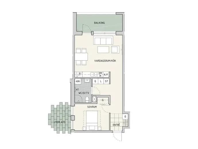 Floor plan for Norra Järnvägsgatan