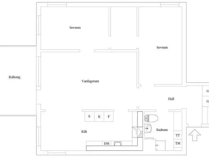 Planritning för Segerstadsvägen 32