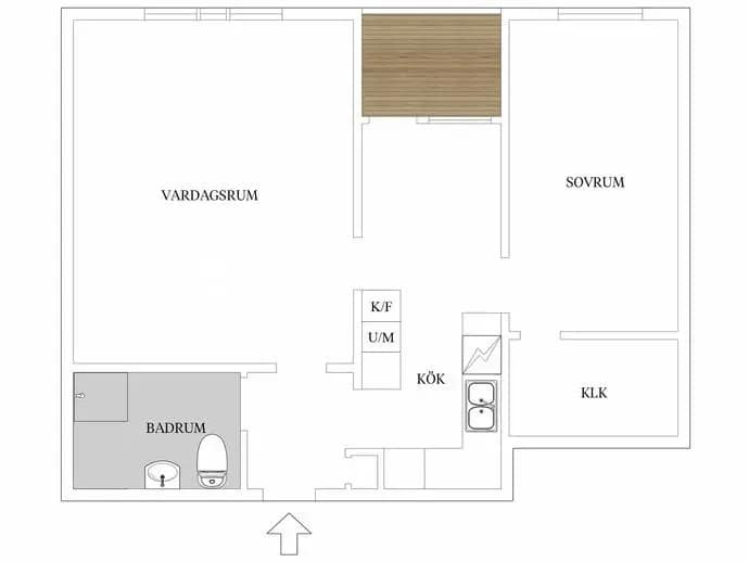 Floor plan for Tegnérgatan 4
