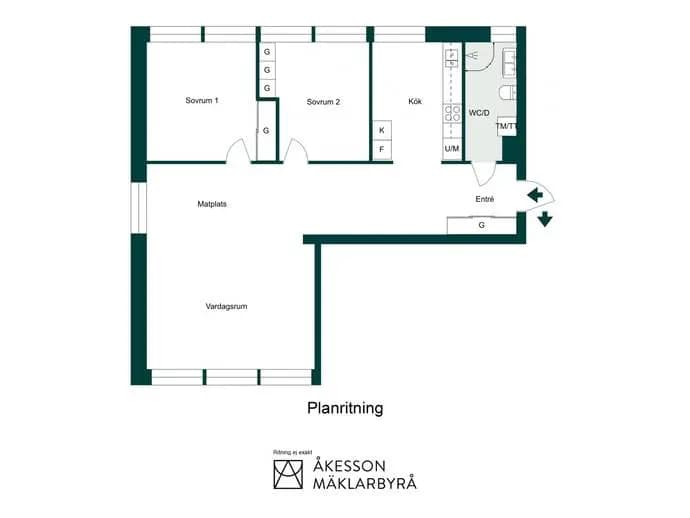 Floor plan for Kronobergsgatan 16