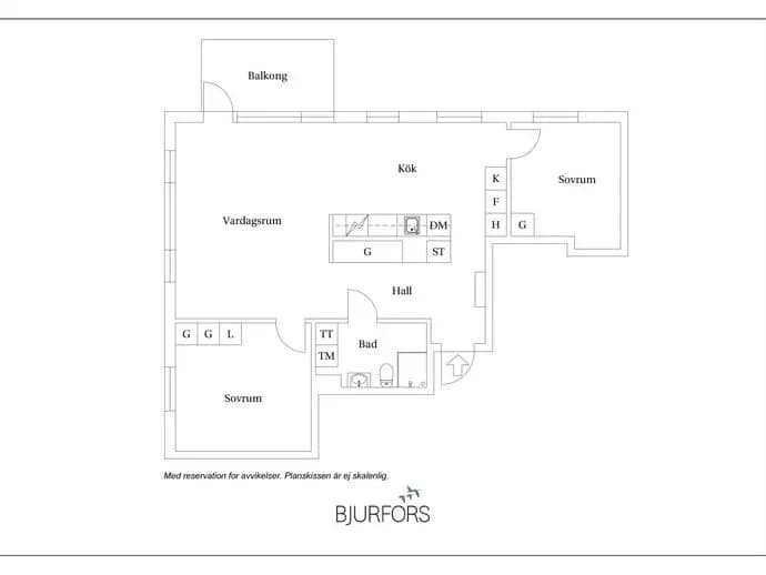 Floor plan for Vikaholmsallén 43