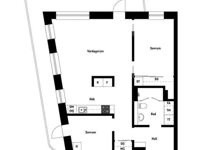 Planritning för Kungsgatan 40