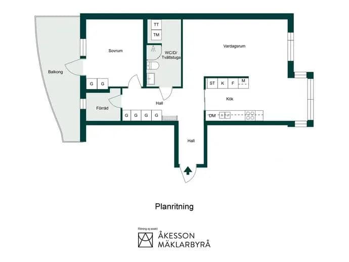Planritning för Norrtullsgatan 4