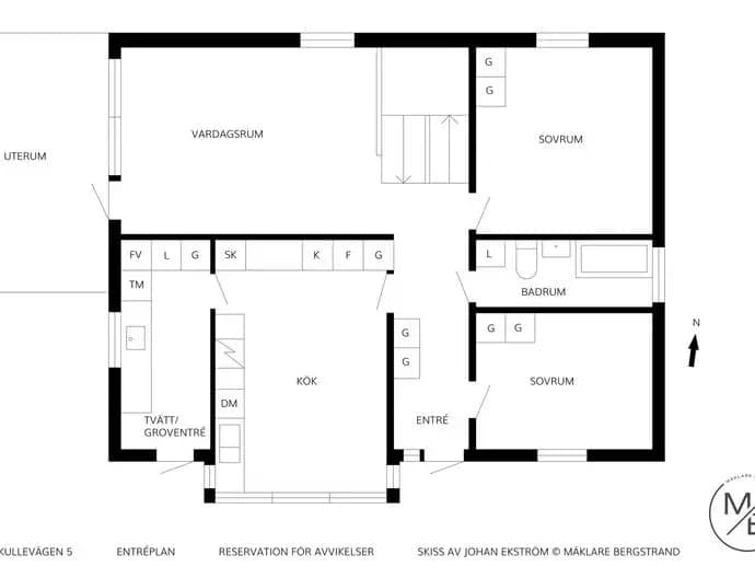 Floor plan for Morkullevägen 5