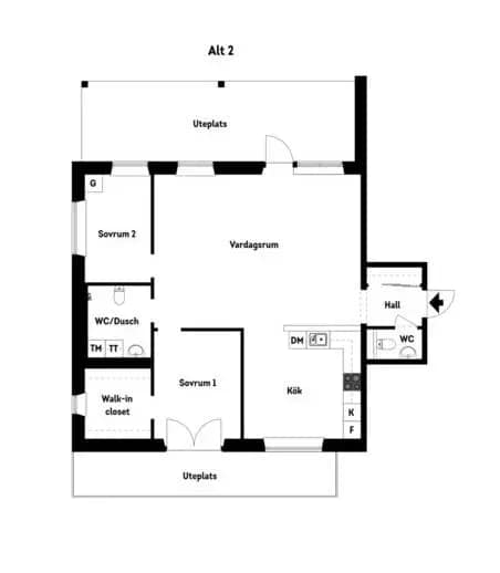 Floor plan for Anteliigatan 7F