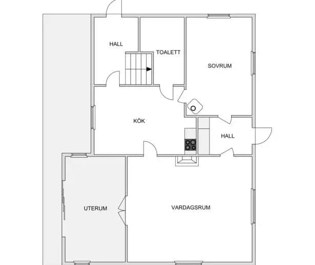 Floor plan for Ekornarp Bengtsgård 4