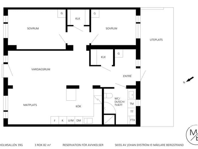 Floor plan for Vikaholmsallén 39G