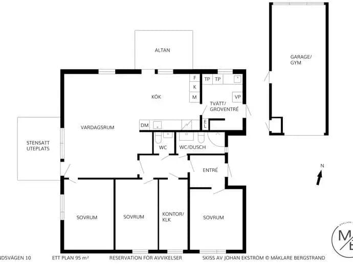 Floor plan for Islandsvägen 10