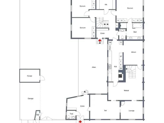 Floor plan for Hästkvarnsgatan 3