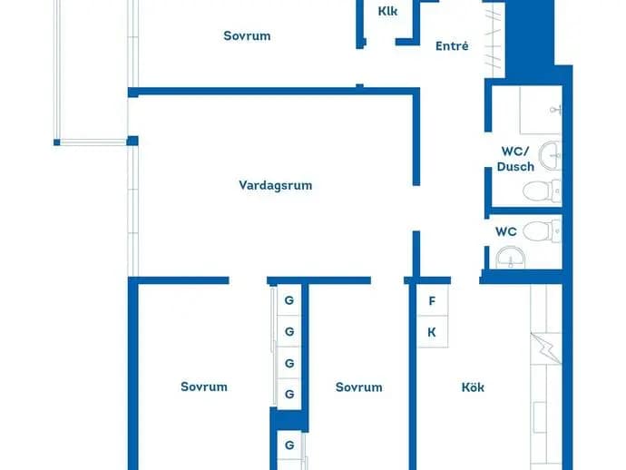Planritning för Norra Möllebacksgränd 2