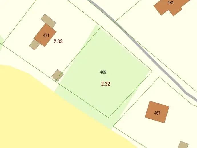 Planritning för Klakebäck 469