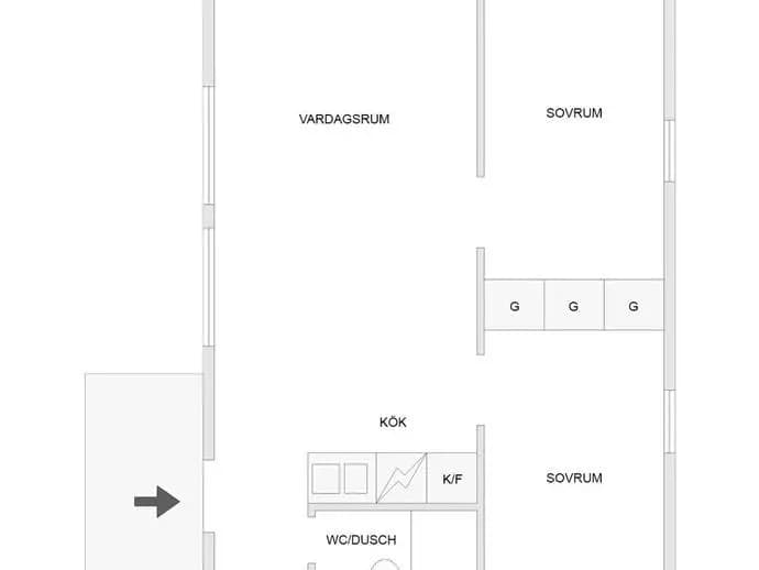 Planritning för Bydalens Fjällby  paket om 8 andelsveckor