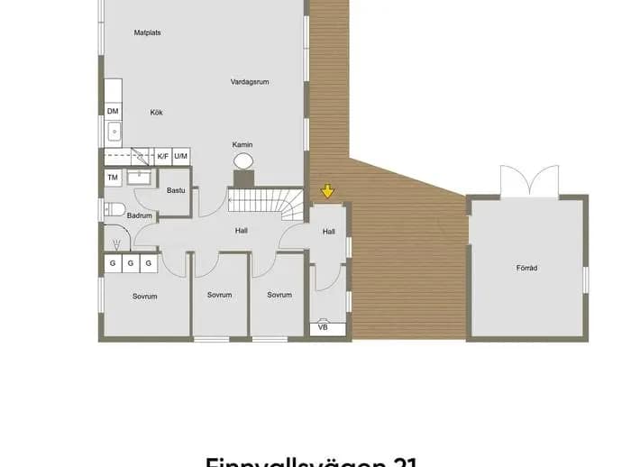 Floor plan for Finnvallklumpen 121